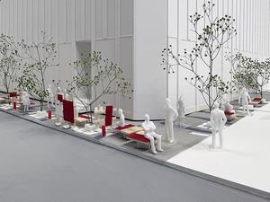 アニメイト通りファニチャー設置イメージ